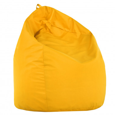 Yellow XL large bean bag PU leather