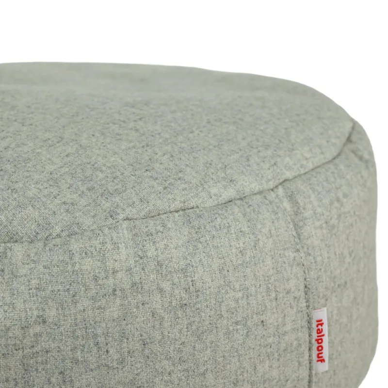 Round Footstool Pouffe - Premium Noble Wool – view 5