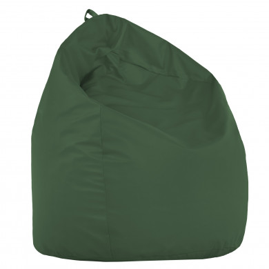 Dark green XL large bean bag PU leather