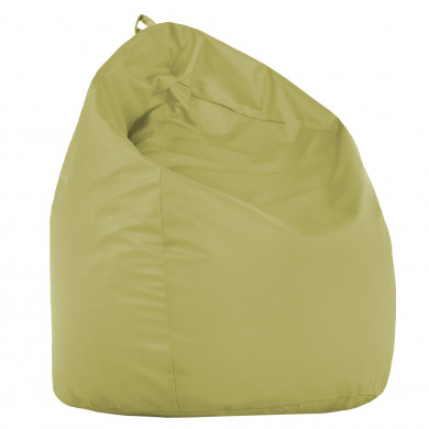 Olive XL large bean bag PU leather