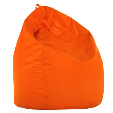 Orange XL large bean bag PU leather