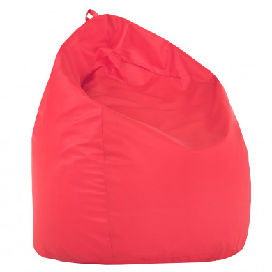 Pink XL large bean bag PU leather