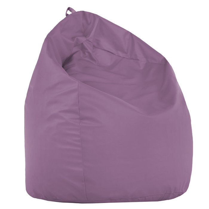Purple XL large bean bag PU leather