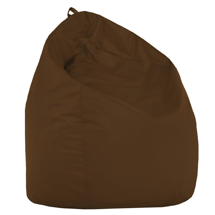 Brown XL large bean bag PU leather