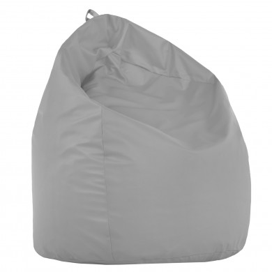 Light gray XL large bean bag PU leather