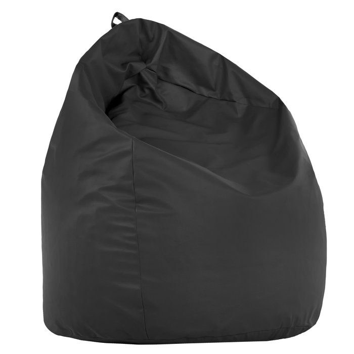 Black XL large bean bag PU leather