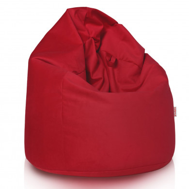 Red XL large bean bag velvet