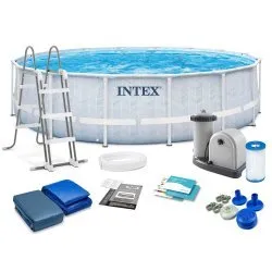 Steel Frame Garden Pool 488 x 122 cm 12-in-1 Intex 26746