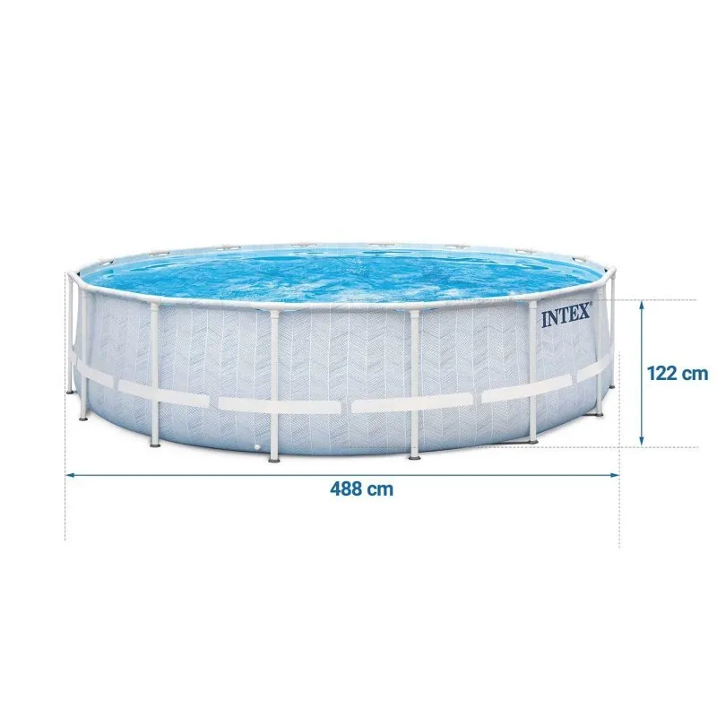 488 x 122 cm 12in1 Bestway 5619E racked garden pool.