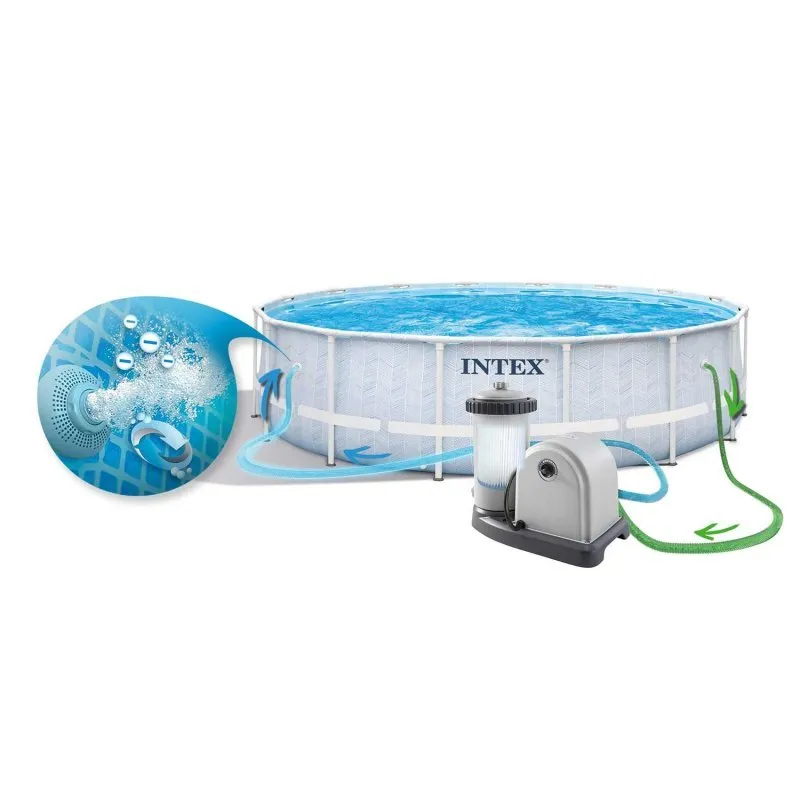 488 x 122 cm 12in1 Bestway 5619E racked garden pool.