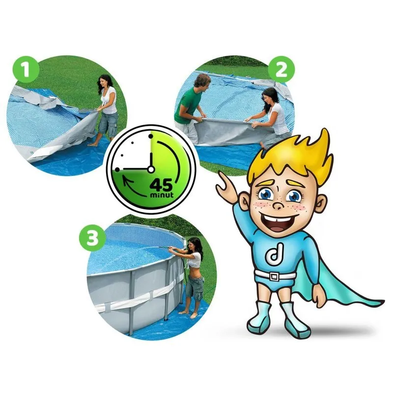 488 x 122 cm 12in1 Bestway 5619E racked garden pool.