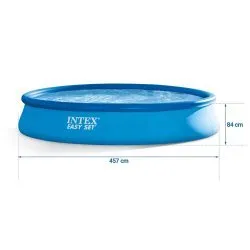 Garden Expansion Pool 457 x 84 cm 15in1 INTEX 28158 + bubble machine FREE.