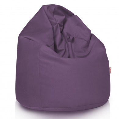 Purple large bean bag velvet