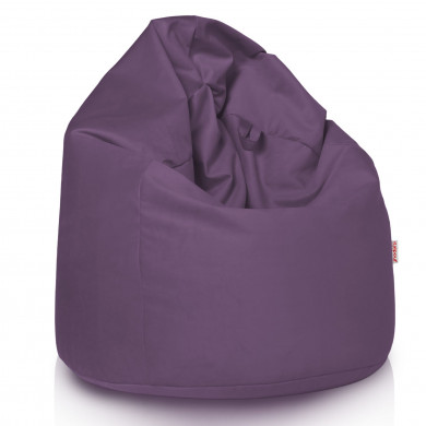 Purple XL large bean bag velvet