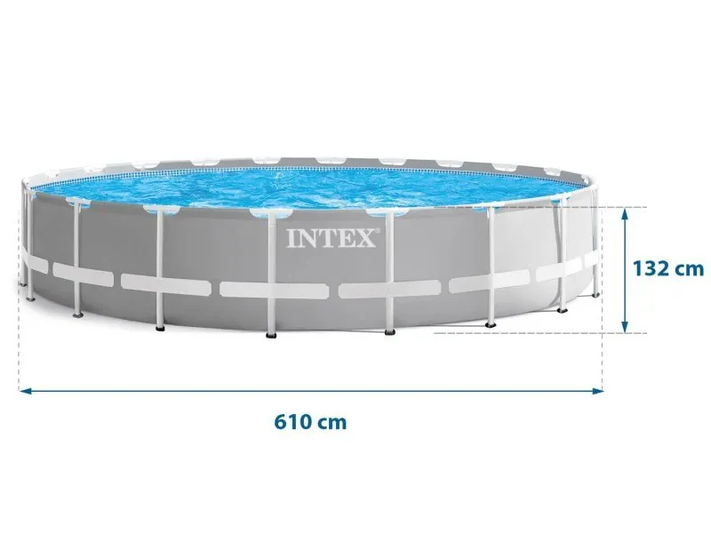 610 x 132 cm garden rack pool set 18in1 INTEX 26756.
