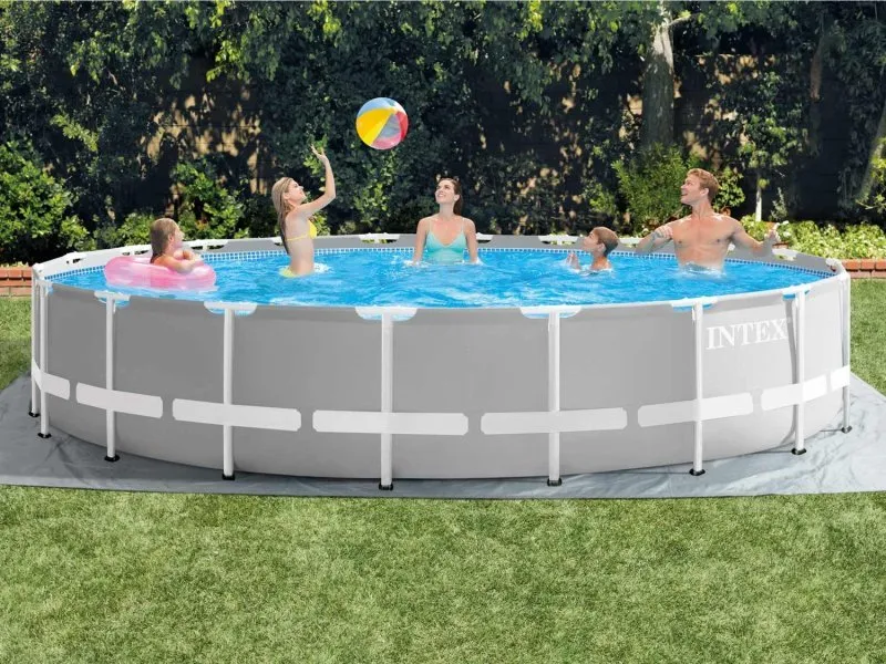 610 x 132 cm garden rack pool set 18in1 INTEX 26756.