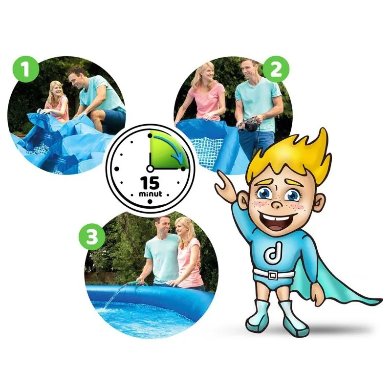 Garden expansion pool with pump 457 x 84 cm 4in1 INTEX 28158.