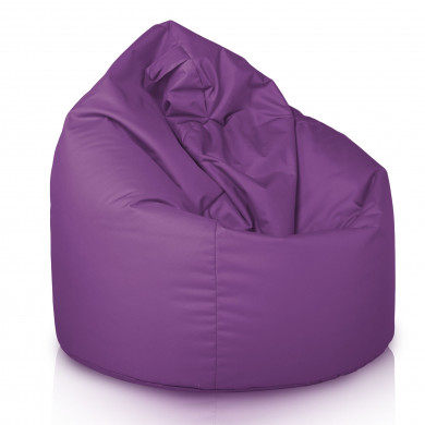 Purple XL large bean bag outdoor