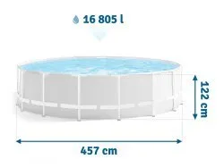 Racked garden pool 457x122 cm set 17in1 INTEX 26726