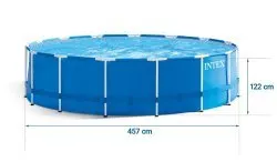 457 x 122 cm 12 in1 INTEX 28242 frame garden pool.
