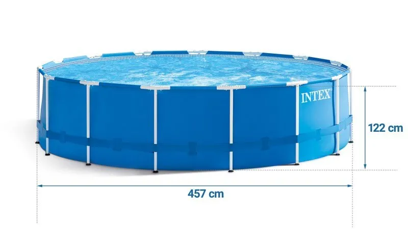 457 x 122 cm 12 in1 INTEX 28242 frame garden pool.