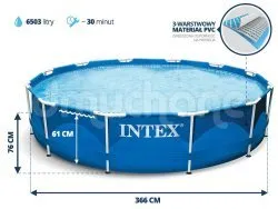 Racked garden pool 366 x 76 cm 6-in-1 set INTEX 28210