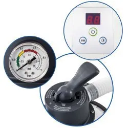 Pool pump 3500 l/h, made of durable materials for reliable water filtration