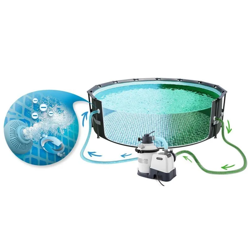 Pool filter pump, ideal for garden use and outdoor swimming pools