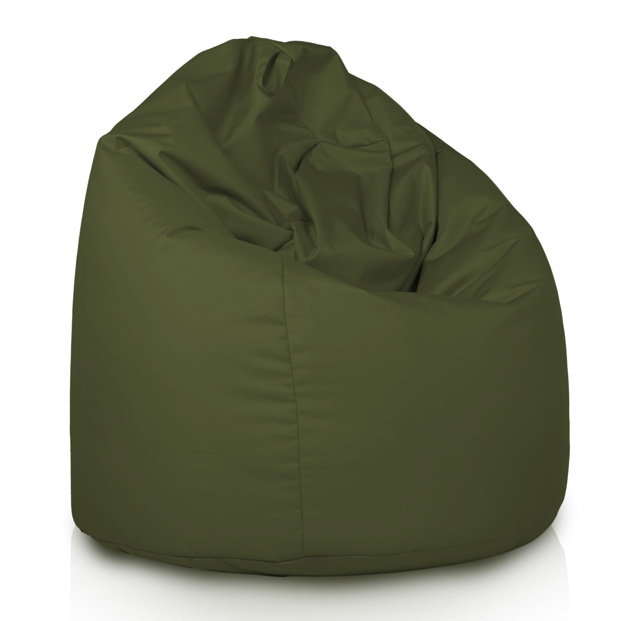 dark green beanbag