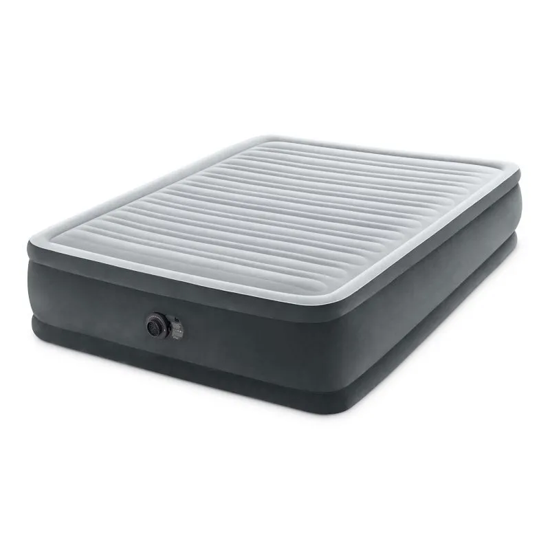 Inflatable mattress 203x152x46 cm with built-in electric pump INTEX 64414ND
