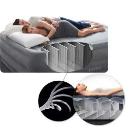 Inflatable mattress with built-in electric pump 203x152x42 cm INTEX 64136ND.