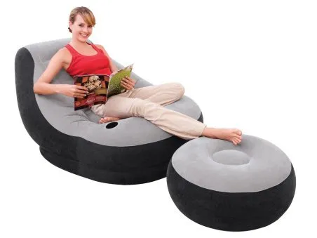 Inflatable chair + footrest 130 x 99 x 76 cm INTEX 68564.