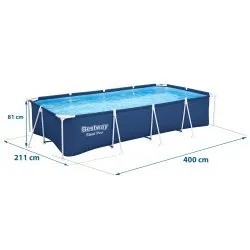 Racked garden pool 400 x 211 x 81 cm 15in1 Bestway 56405N.