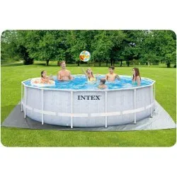 488 x 122 cm 18w1 Intex 26746 racked garden pool.