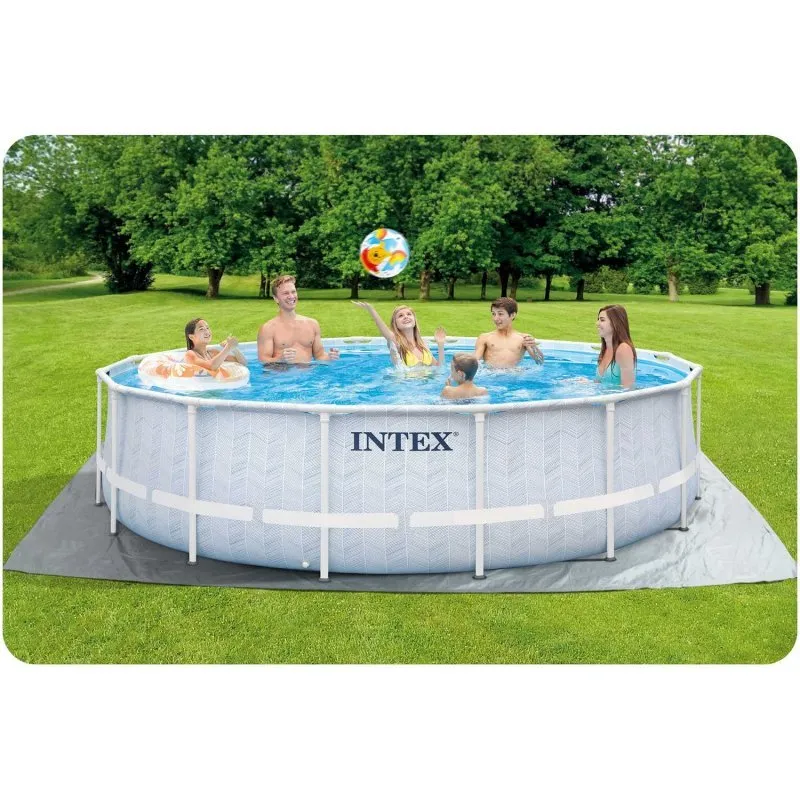 488 x 122 cm 18w1 Intex 26746 racked garden pool.