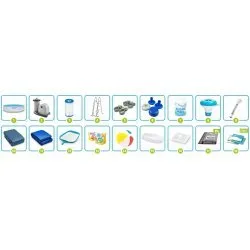 488 x 122 cm 18w1 Intex 26746 racked garden pool.