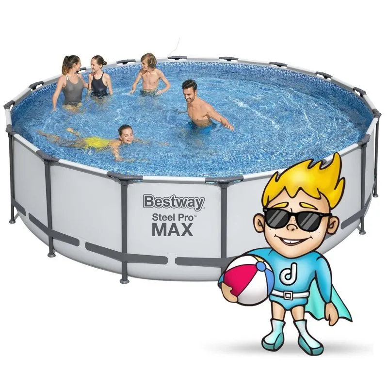 488 x 122 cm 19in1 Bestway 5612Z racked garden pool.