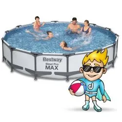 427 x 84 cm frame garden pool set 17in1 Bestway 56595.