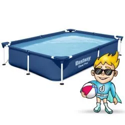 Rectangular frame pool 221 x 150 x 43 cm Bestway 56401N.