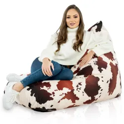 Chic macchiato bean bag perfect for outdoor lounging or indoor comfort