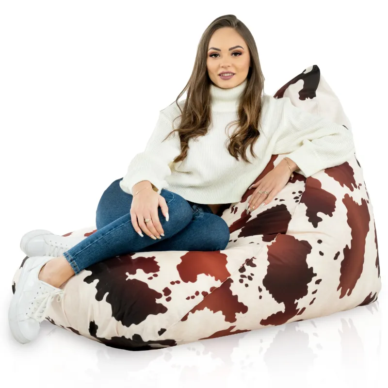 Chic macchiato bean bag perfect for outdoor lounging or indoor comfort