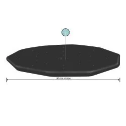 Cover for 488 cm Bestway 58249 frame pool.