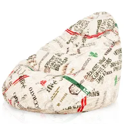 Drop XXL Highback Bean Bag Chair - Premium Printed Fabric