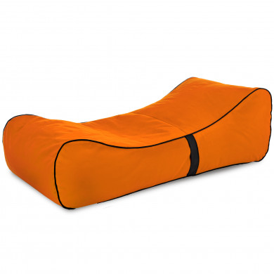 Orange bean bag chair lounge sole velvet