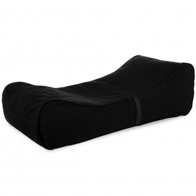 Black bean bag chair lounge sole velvet