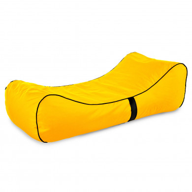 Yellow bean bag chair lounge sole outdoor