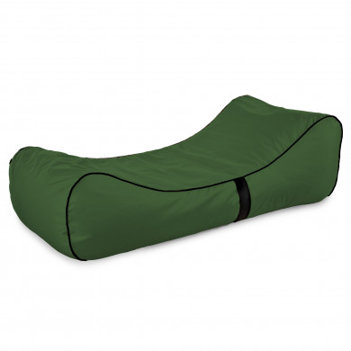 Dark green bean bag chair lounge sole outdoor