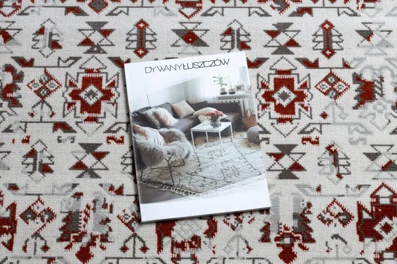 Dywan Vintage 22212061 krem / czerwony klasyczny