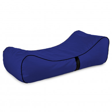 Dark blue bean bag chair lounge sole outdoor