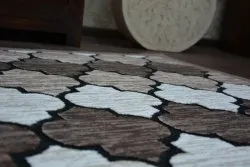 Dywan AKRYL YAZZ 3766 D.Beige/Salmon Koniczyna Marokańska Trellis